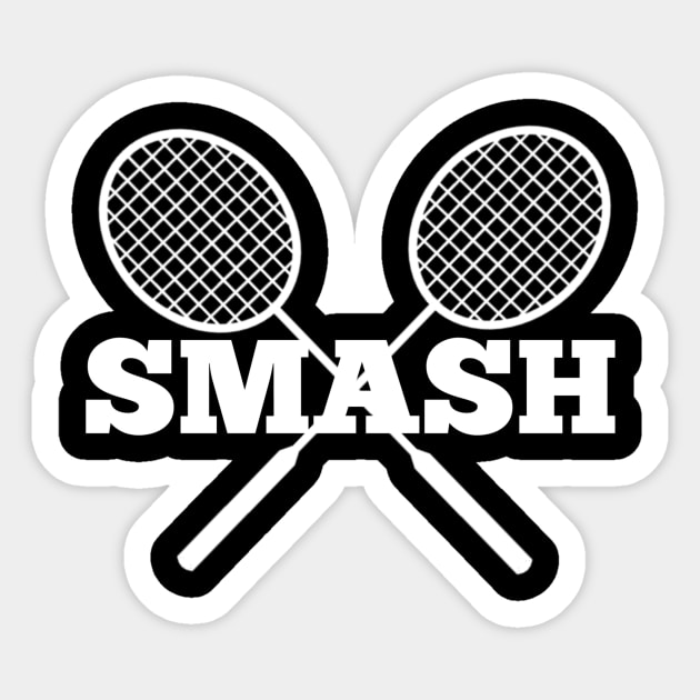 Smash badminron Sticker by Sunshoppe